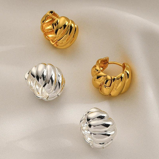 OMG | Chunky Croissant Hoop Earrings - OMG