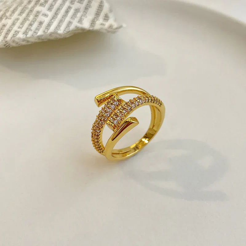 OMG | Pave Zirconia Nail Wrap Ring - OMG